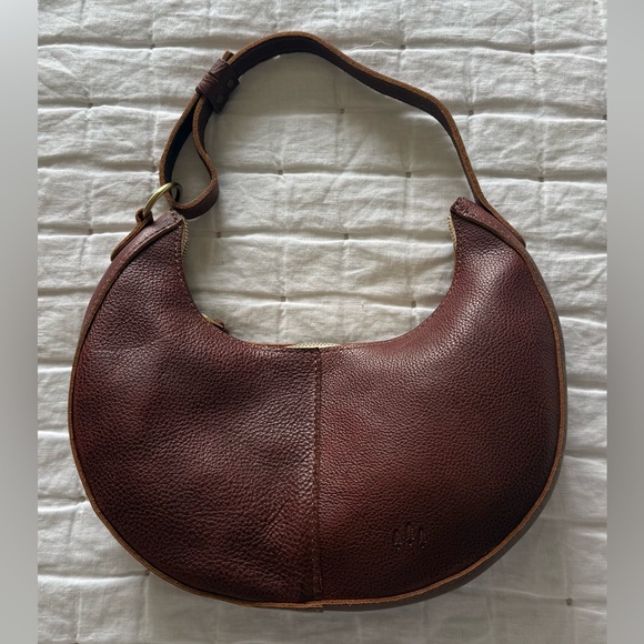 portland leather goods Handbags - Portland Leather Goods Classic Nora Shoulder Bag - Nutmeg